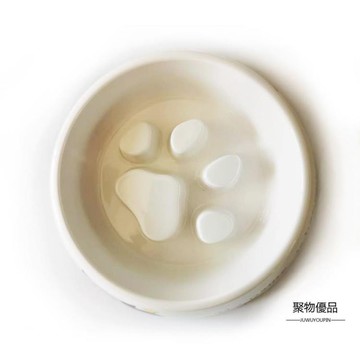 狗碗食盆狗盆狗糧貓糧碗助消化薩摩耶金毛泰迪防噎碗訓練碗【聚物優品】