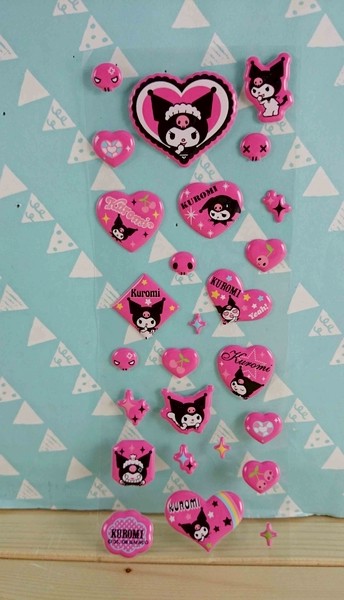 【震撼精品百貨】酷洛米_Kuromi~貼紙_心