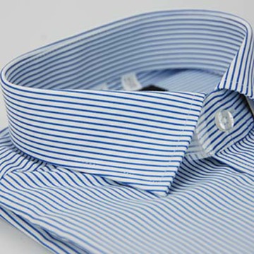 金安德森 藍白條紋窄版長袖襯衫