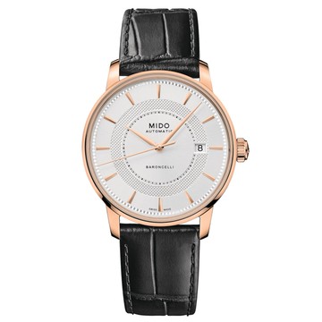 MIDO美度 BARONCELLI SIGNATURE 永恆系列 經典機械腕錶 39mm / M0374073603101