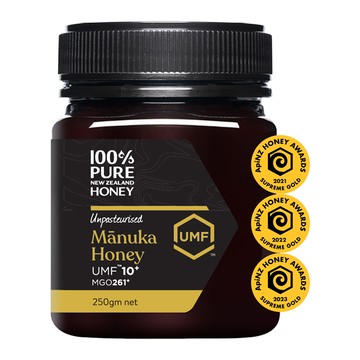 【紐西蘭恩賜】麥蘆卡蜂蜜UMF10+ 1瓶 (250公克)