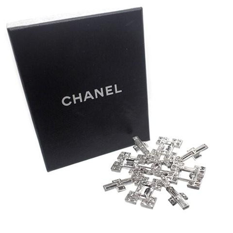 CHANEL スノークリスタル ブローチ