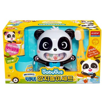 ACADEMY Babybus 貓熊Kiki刷牙遊戲組 3歲以上適用  混合顏色  1盒