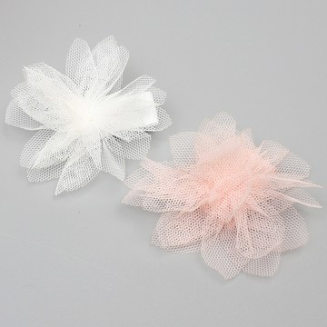 UNICO 韓版 兒童活潑款網紗花朵髮夾