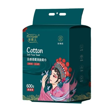 minaier 羋奈兒 家庭裝洗臉巾 600g  1包  白色