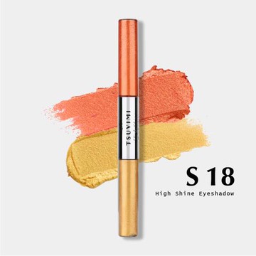 【TSUVIMI 姿慧美】雙色閃亮眼影蜜 ( S18 切片柳橙 早安歐姆 )