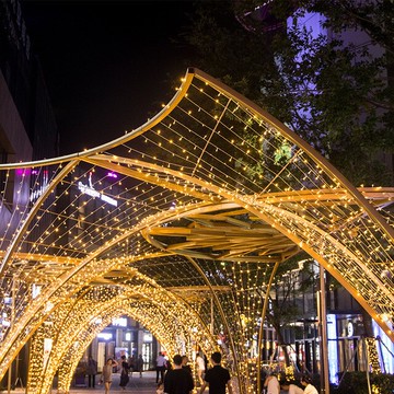 led燈串小彩燈長條燈條裝飾房間七彩變色彩燈戶外室外新年裝飾品