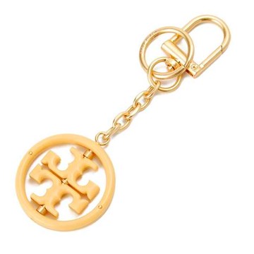 【TORY BURCH】LOGO吊飾-黃