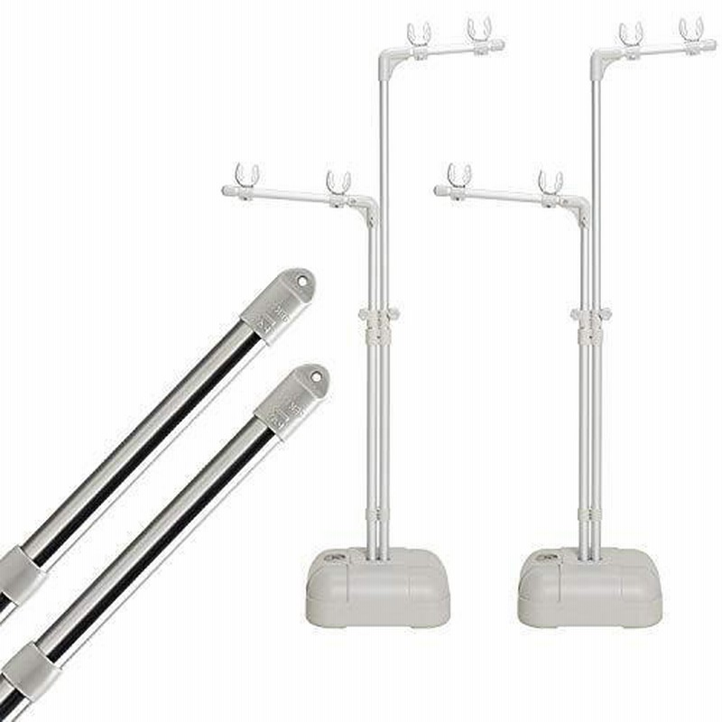 積水樹脂 セキスイ 屋外物干しセット【竿2本付き】 アルミものほし ブロー台付 ABD-50LG+積水 ステンレス 継ぎ伸縮 2.2〜 3m  STN-3N×２本 通販 LINEポイント最大0.5%GET LINEショッピング