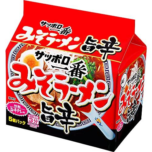 サッポロ一番 みそラーメン 旨辛 5個パック 510g×6個