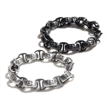 DISSOLVE設計 手作騎士花紋拉絲質感手鏈 情侶款