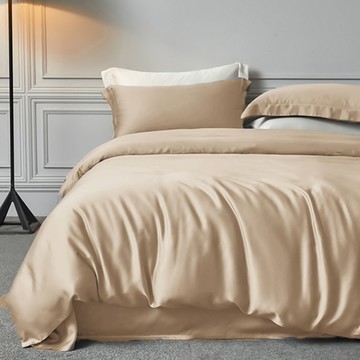 J-bedtime 床寢時光 高質感素色天絲床包枕套組 s7708l-h  1入  質感香檳  枕套  加大