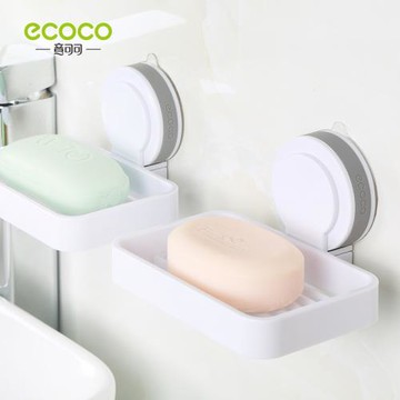 MUJIΕ日本進口肥皂盒吸盤壁掛式家用免釘單層香皂盒創意瀝水免打