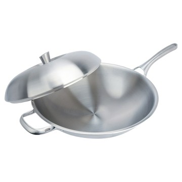 MiyAco 米雅可 316不鏽鋼典雅七層複合金炒鍋 耐腐蝕 耐酸鹼 導熱均勻  33cm  1組