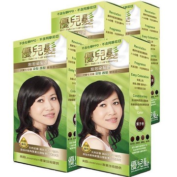 【優兒髮】美魔女泡泡染髮劑x4盒(五色可選)