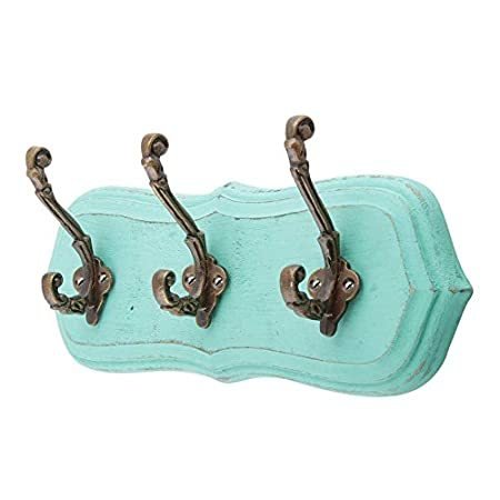 IndianShelf Pack of Hooks Six Prong Hooks Green Boho Coat Rack Hooks