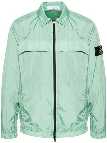 Stone Island - Compass-motif jacket - men - Polyamide/Polyurethane Resin/Polyamide - S - Green
