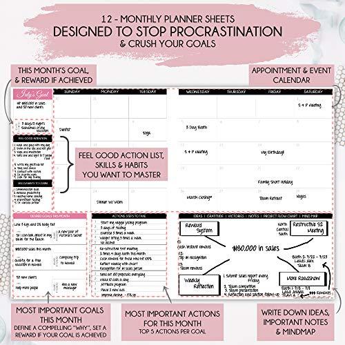 Law of Attraction Planner 2021 デラックス ウィークリー マンスリー