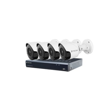TECOM 昌運監視器 東訊組合 TE-XSC04051-N 4路 XVR 錄影主機+TE-HDB60105F36-M3 5M 同軸帶聲 槍型攝影機*4