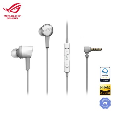 【ASUS 華碩】ROG Cetra II Core 入耳式電競耳機 月光白