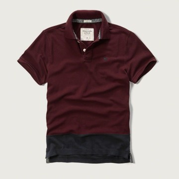 AF a&f Abercrombie & Fitch 短袖 POLO 酒紅 179