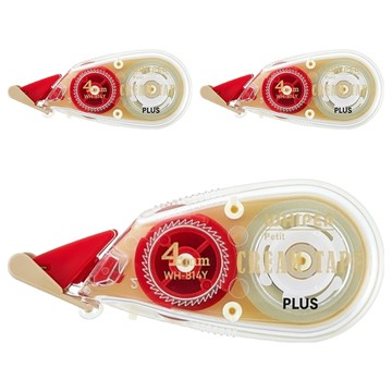 PLUS 普樂士 手帳修正帶WH-814Y 超緊湊機身  紅色  3個