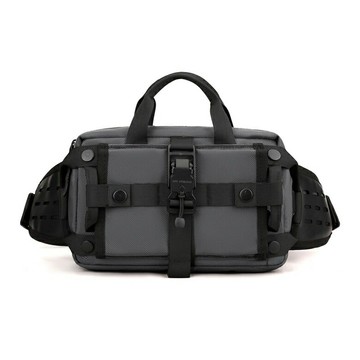 USB快拆造型斜跨胸包(灰色) [大買家]