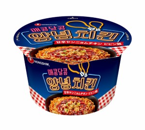 ★まとめ買い★　農心ジャパン　甘辛ヤンニョムチキンビビン麺カップ　122ｇ　×24個