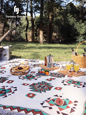 Fantasy Garden夢花園野餐墊加厚便攜防潮地墊布戶外露營網紅用品