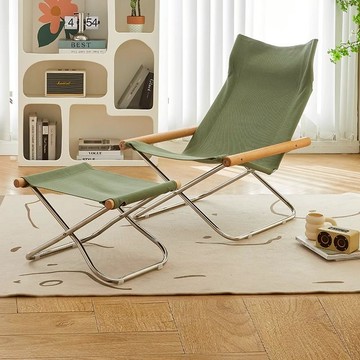 搖椅 躺椅 椅子 凳子 【穩如泰山】日式帆布陽臺折疊躺椅家用懶人椅子戶外舒適簡約現代單人休閑椅子 全館免運特惠【PPD7010】