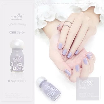 【e-nail】P769 美麗佳人★典雅的淡紫灰色(可剝式_健康香氛水性指甲油)