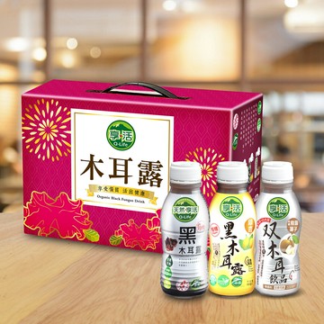 Q-life 享活 木耳露綜合禮盒 口味隨機 350mlx8入 全素 素食 全聯 木耳露 木耳飲 黑木耳 白木耳 龍眼 銀杏 植物燕窩