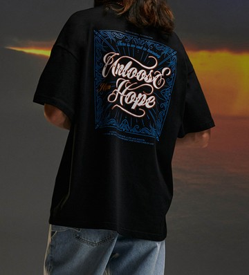 FINDSENSE X 2023 街頭時尚潮流 男士 寬鬆 字母圖騰印花 半袖短T  特色短T 學生T 情侶T