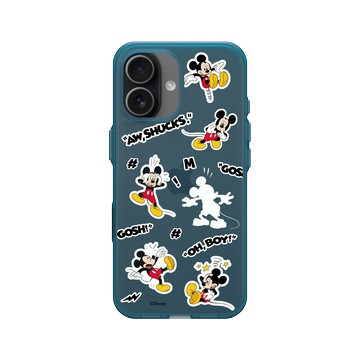 iPhone 17 Clear (相機按鈕) 夜幕藍 - 迪士尼-米奇 Mickey - Sticker-嘿嘿米奇