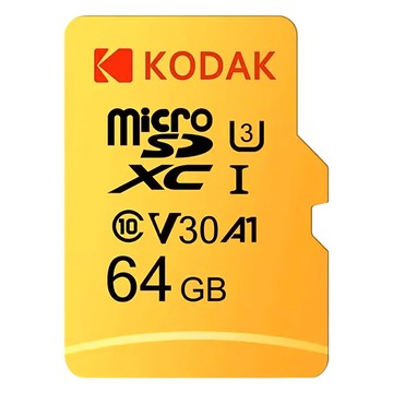 KODAK 柯達 UHS-I U3/V30/A1 MicroSD 高速記憶卡  1個  64GB