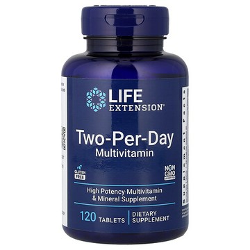 Life Extension, 每日兩片複合維生素，120 片