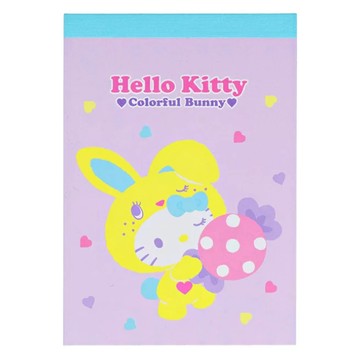 Hello Kitty 50週年迷你便條紙 可愛卡通記事本 學生辦公必備  兔兔裝扮  100張  1入