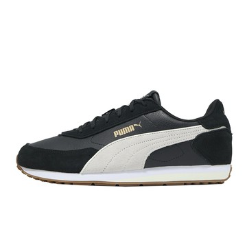 Puma 休閒鞋 ST Miler Rise L 男女鞋 黑 白 拼接 麂皮 復古 板鞋 404916-01