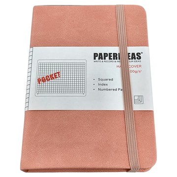 PAPERIDEAS 筆記本 Squared Index Numbered Page  裸粉  1本