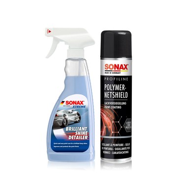 SONAX DIY玩家最愛組  PNS石英鍍膜+BSD超撥水鍍膜500ml 長效12個月 鍍膜維護 德國進口【官方直送】