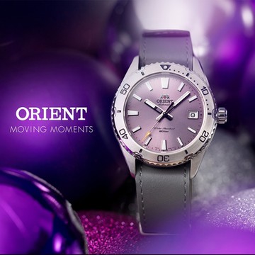 ORIENT 東方錶 Mako系列 200米機械錶 新年開運 送禮推薦薦-紫x灰/39.9mm RA-AC0Q07V