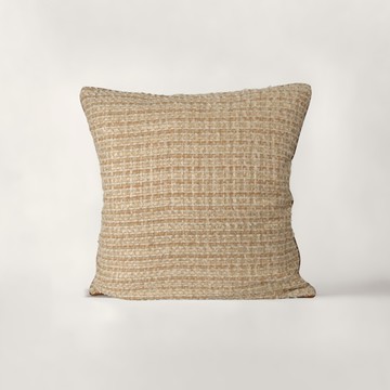 【好憩 Horchill 】Cambon康朋 橘金色 毛呢滾皮抱枕60*60cm