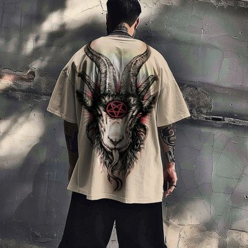 26新品夏季男裝牛頭數碼印花青年短袖男士休閒系列T恤衫