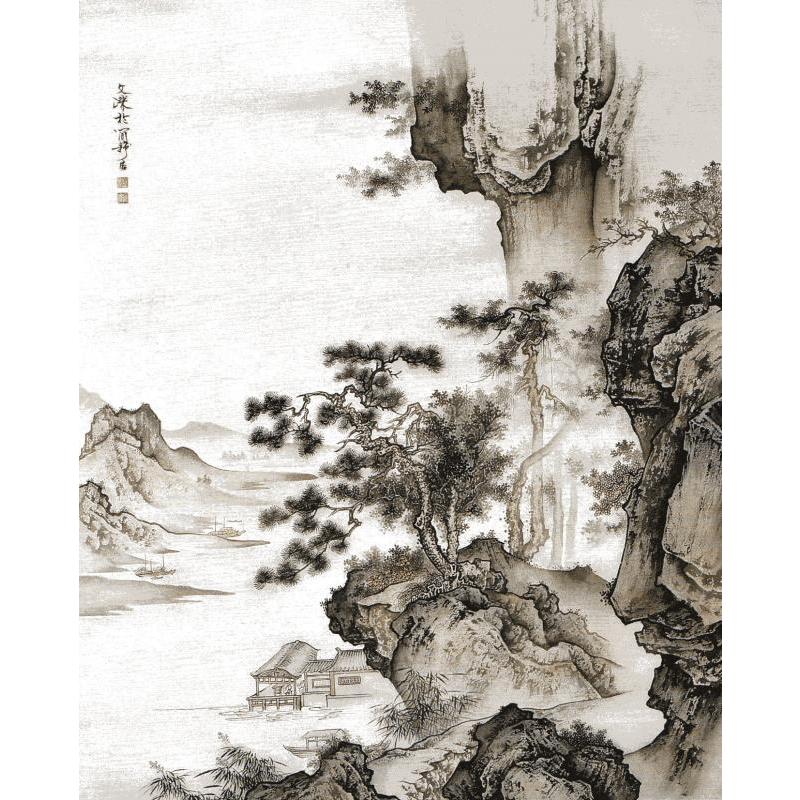 さんすい　四季山水画法　中国画技法　中国絵画 四季山水画法