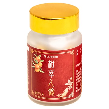 Hughes 休斯生醫 柑萃人參  滋補養氣首選  9種草本萃取  配方成份  500mg  30顆  1瓶