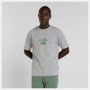 New Balance 文字短袖上衣 男 短袖上衣 MT51527AG-F