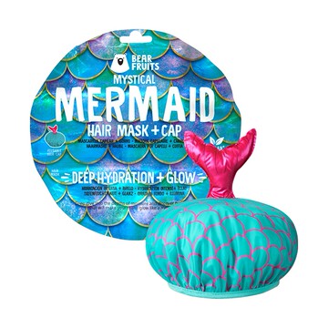 (預購) DM 連鎖藥妝店 人魚公主海藻保濕髮膜【附人魚尾帽】 1組 (DM4963)