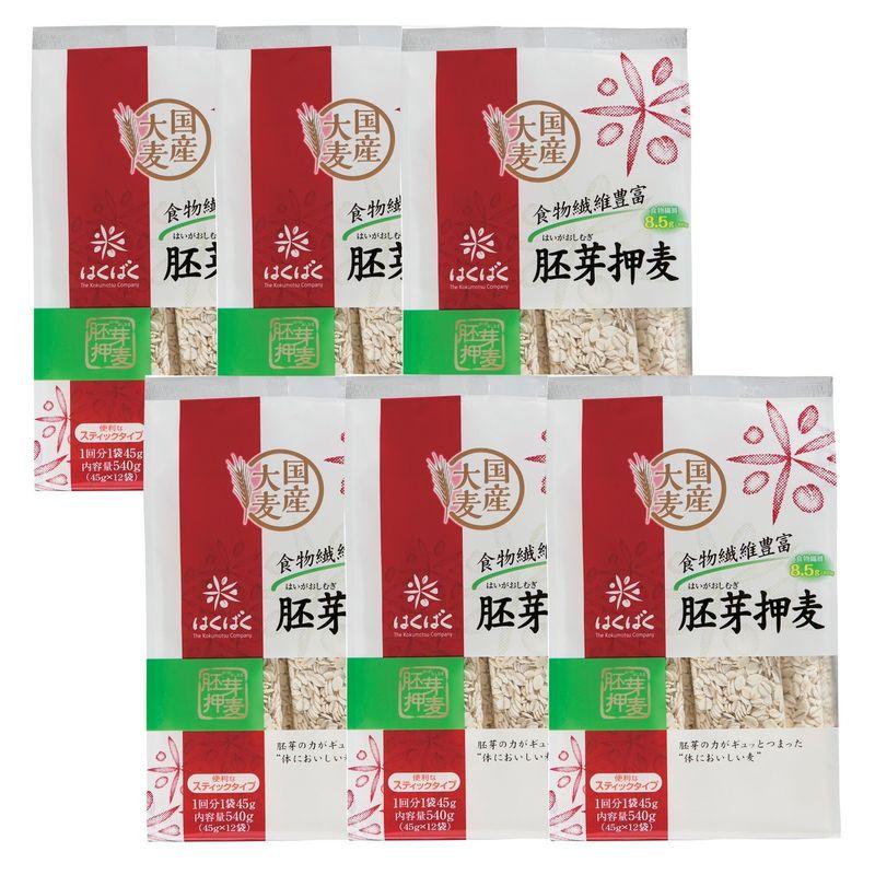 はくばく スタンドパック胚芽押麦 (45g×12P)×6個