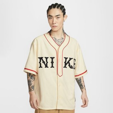 NIKE 短袖上衣 男 棒球球衣 AS M NL SS VINTAGE SPORT TOP 米色 IF2230-113
