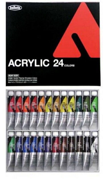 日本HOLBEIN好賓  (Heavy Body) 24色壓克力顏料 20cc* au995【APP滿額下單10%點數(單一帳號最高5000點)】1/31止